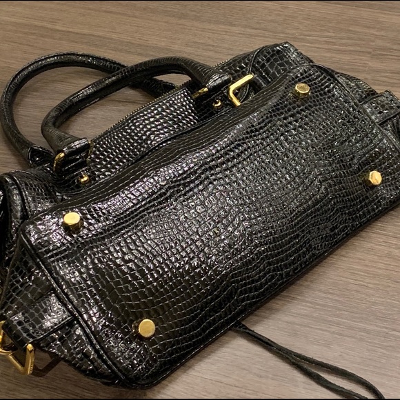 Rebecca Minkoff MAB Croc Embossed Satchel - Picture 6 of 6